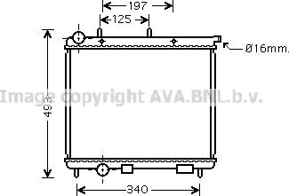 Prasco CN2190 - Radiators, Motora dzesēšanas sistēma www.autospares.lv