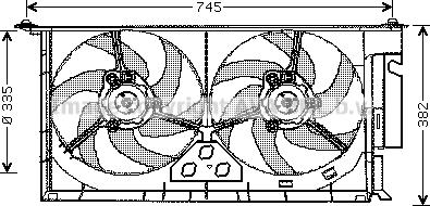 Prasco CN7543 - Ventilators, Motora dzesēšanas sistēma www.autospares.lv