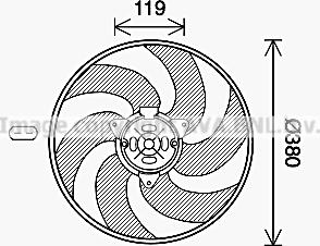 Prasco CN7555 - Ventilators, Motora dzesēšanas sistēma www.autospares.lv