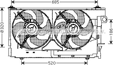 Prasco CN7518 - Ventilators, Motora dzesēšanas sistēma www.autospares.lv