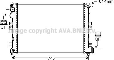 Prasco CNA2208 - Radiators, Motora dzesēšanas sistēma www.autospares.lv