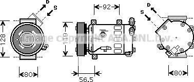 Prasco CNAK242 - Kompresors, Gaisa kond. sistēma autospares.lv