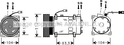 Prasco CNK179 - Kompresors, Gaisa kond. sistēma www.autospares.lv