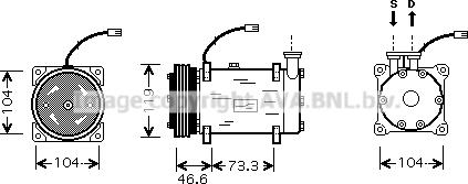 Prasco CNK215 - Kompresors, Gaisa kond. sistēma autospares.lv