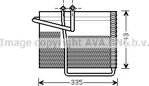 Prasco CRV042 - Iztvaikotājs, Gaisa kondicionēšanas sistēma www.autospares.lv