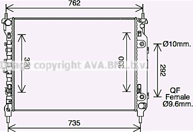 Prasco CT2067 - Radiators, Motora dzesēšanas sistēma www.autospares.lv