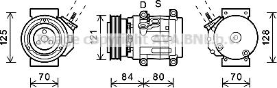 Prasco CTK037 - Kompresors, Gaisa kond. sistēma www.autospares.lv