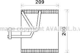 Prasco CTV045 - Iztvaikotājs, Gaisa kondicionēšanas sistēma www.autospares.lv