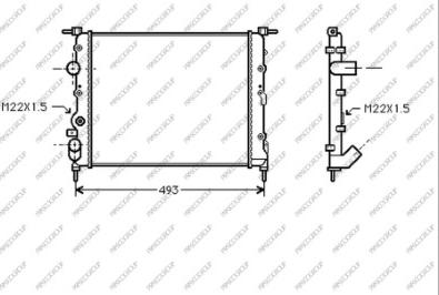 Prasco DA220R001 - Radiators, Motora dzesēšanas sistēma www.autospares.lv