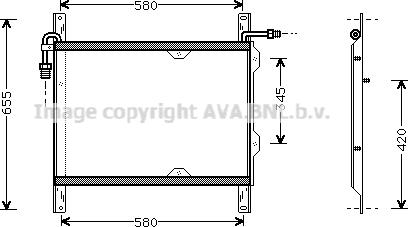 Prasco DF5022 - Kondensators, Gaisa kond. sistēma www.autospares.lv