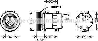 Prasco DFK033 - Kompresors, Gaisa kond. sistēma www.autospares.lv