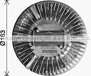 Prasco DFC090 - Sajūgs, Radiatora ventilators www.autospares.lv