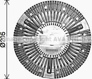 Prasco DFC091 - Sajūgs, Radiatora ventilators www.autospares.lv