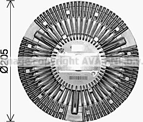 Prasco DFC092 - Sajūgs, Radiatora ventilators www.autospares.lv