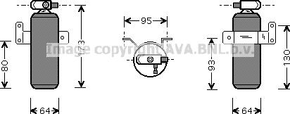 Prasco DND095 - Sausinātājs, Kondicionieris www.autospares.lv