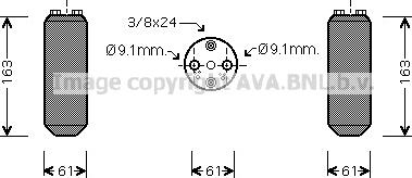 Prasco DND037 - Sausinātājs, Kondicionieris www.autospares.lv