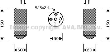 Prasco DND236 - Sausinātājs, Kondicionieris www.autospares.lv