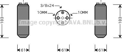 Prasco DND231 - Sausinātājs, Kondicionieris www.autospares.lv