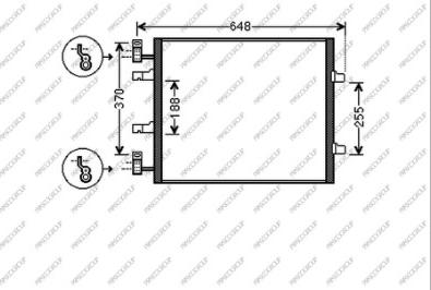 Prasco DS952C003 - Kondensators, Gaisa kond. sistēma www.autospares.lv