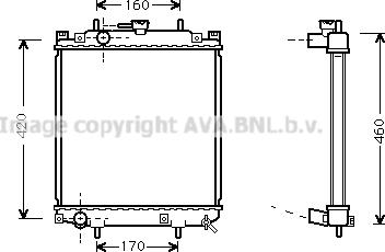 Prasco DU2046 - Radiators, Motora dzesēšanas sistēma www.autospares.lv