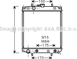 Prasco DU2047 - Radiators, Motora dzesēšanas sistēma www.autospares.lv