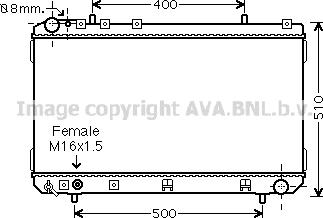 Prasco DW2070 - Радиатор, охлаждение двигателя www.autospares.lv