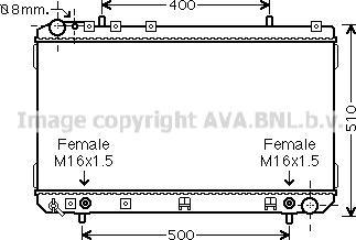 Prasco DW2108 - Радиатор, охлаждение двигателя www.autospares.lv