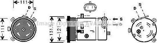 Prasco DWAK038 - Kompresors, Gaisa kond. sistēma autospares.lv