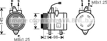 Prasco DWAK079 - Kompresors, Gaisa kond. sistēma www.autospares.lv