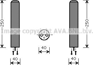 Prasco DWD050 - Sausinātājs, Kondicionieris www.autospares.lv