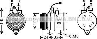 Prasco DWK096 - Kompresors, Gaisa kond. sistēma autospares.lv