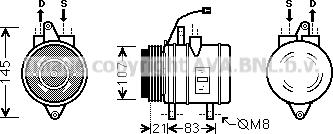 Prasco DWK098 - Kompresors, Gaisa kond. sistēma www.autospares.lv