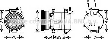 Prasco DWK071 - Kompresors, Gaisa kond. sistēma www.autospares.lv