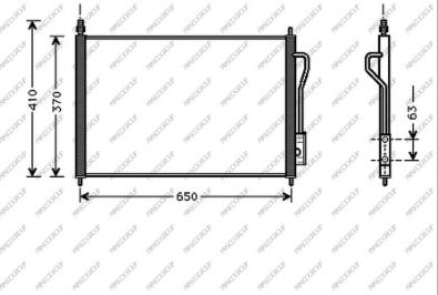 Prasco FD420C001 - Kondensators, Gaisa kond. sistēma www.autospares.lv