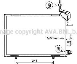 Prasco FD5597 - Kondensators, Gaisa kond. sistēma www.autospares.lv