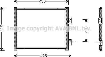 Prasco FD5262 - Kondensators, Gaisa kond. sistēma www.autospares.lv