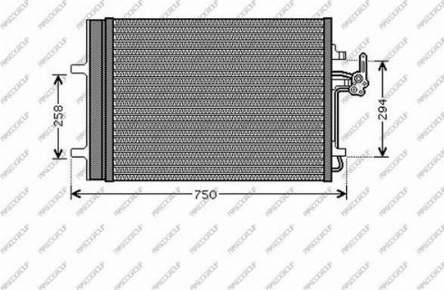 Prasco FD079C001 - Kondensators, Gaisa kond. sistēma www.autospares.lv