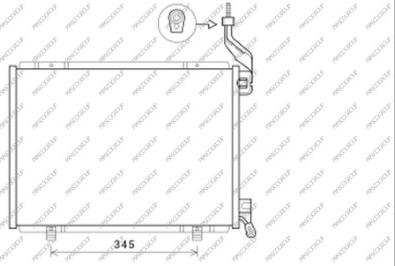 Prasco FD344C006 - Kondensators, Gaisa kond. sistēma www.autospares.lv