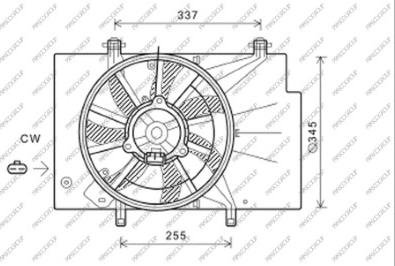 Prasco FD344F003 - Ventilators, Motora dzesēšanas sistēma www.autospares.lv