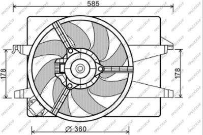 Prasco FD340F005 - Ventilators, Motora dzesēšanas sistēma www.autospares.lv