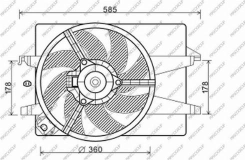 Prasco FD340F003 - Ventilators, Motora dzesēšanas sistēma www.autospares.lv