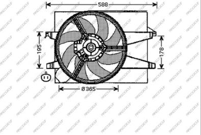 Prasco FD340F002 - Ventilators, Motora dzesēšanas sistēma autospares.lv