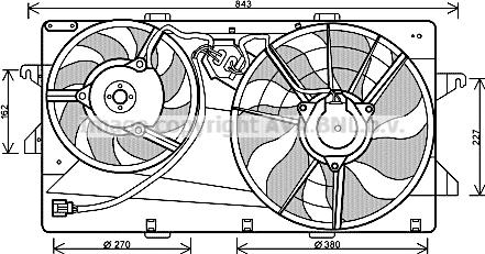 Prasco FD7549 - Ventilators, Motora dzesēšanas sistēma www.autospares.lv