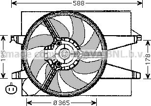 Prasco FD7541 - Ventilators, Motora dzesēšanas sistēma www.autospares.lv