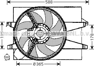 Prasco FD7542 - Ventilators, Motora dzesēšanas sistēma autospares.lv