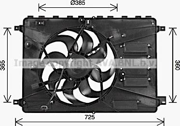 Prasco FD7554 - Ventilators, Motora dzesēšanas sistēma www.autospares.lv