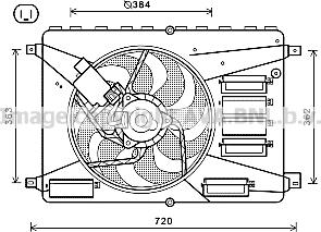 Prasco FD7556 - Ventilators, Motora dzesēšanas sistēma www.autospares.lv