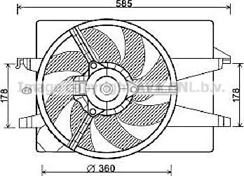 Prasco FD7551 - Ventilators, Motora dzesēšanas sistēma www.autospares.lv