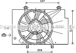 Prasco FD7582 - Ventilators, Motora dzesēšanas sistēma www.autospares.lv