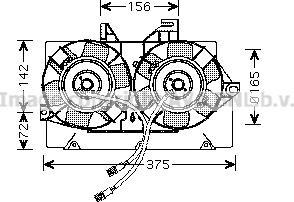 Prasco FD7539 - Ventilators, Motora dzesēšanas sistēma www.autospares.lv